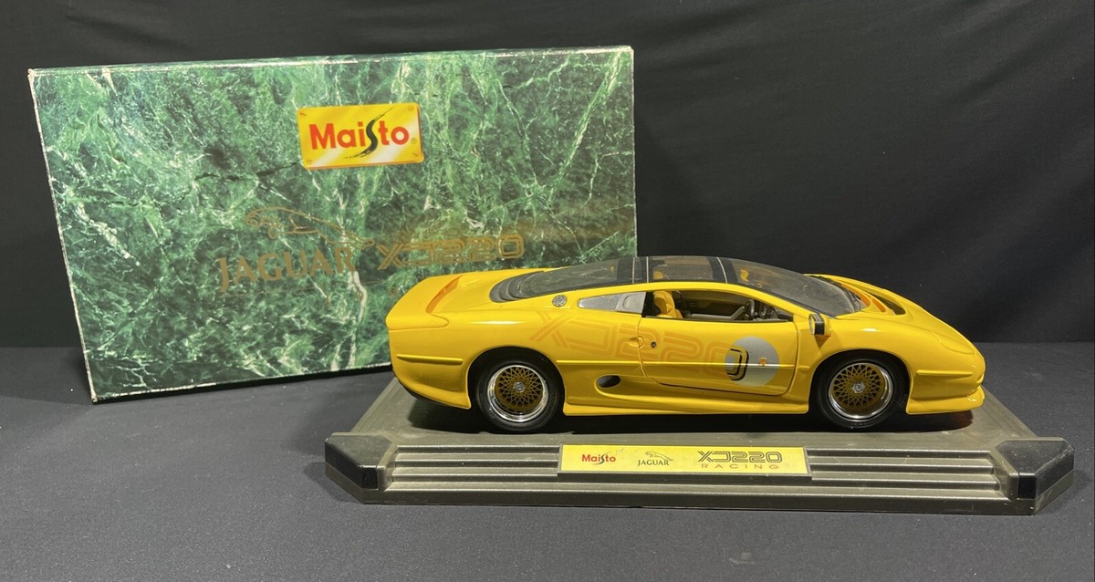 YELLOW Maisto Jaguar Xj220 HUGE DieCast 1:12 Scale 1992!! | eBay