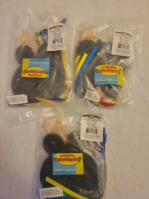 ORIENTAL TRADING BUTTERFLY MAGIC COLOR SCRATCH ORNAMENTS. 3 PACKS.