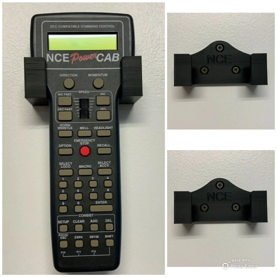 6 Stück NCE Power CAB/Throttle Cab Wandhalterung Halter (für Modelleisenbahnanlage)