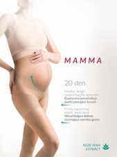 20 Den Maternity Tights, Belly Support, Lumbar Relief, Aloe Softened, Flexible