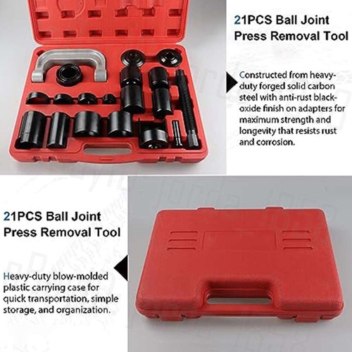 21 Piece Ball Joint Remover Tool Kit Auto Press Repair Install Adapter Set Case - Picture 9 of 12