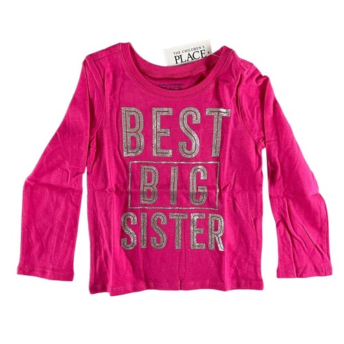 The Children's Place Toddler Girl Best Big Sister Graphic T-Shirt 2T NWT - 第 1/5 張圖片