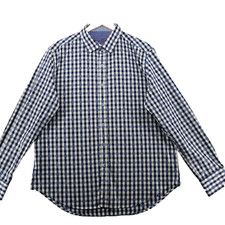 Robert Graham Classic Fit Men's Size XL Embroidered Flip Cuffs Casual Shirt