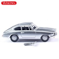 Bmw 1600 Gt Coupé - Silber-Metallic Pkw Auto 1:87 H0 - Wiking 018702 Neu & Ovp