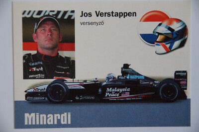 Jos Verstappen - 2003 Minardi - 2003 Hungarian Lulu card - extremely rare
