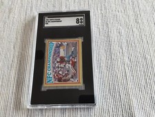 1982 TOPPS Foil Sticker #6 49ers 1981 NFC CHAMPIONSHIP Game SGC 8 NM MT