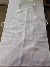 Kids Painting Apron Artist Crafts Cooking Color White 24" Longx18" Wide Set of 4