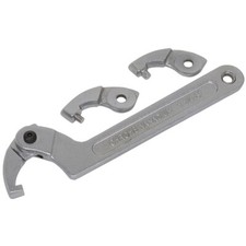 Image of Sealey SMC2M Adjustable C Spanner - Hook & Pin Wrench Set 4pc 32-76mm