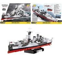 Cobi 4844 Historical Collection WW2 Kreuzer HMS Belfast Klemmbaustein Set