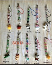 Cute Animal Handmade Beaded Cell Phone Charms  You Choose 