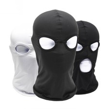 Balaclava Spandex Hood Open Mouth Eyes 2/3 Holes Stretchy Full Face Mask