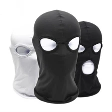 Balaclava Spandex Hood Open Mouth & Eyes 2/3 Holes Stretchy Full Face Mask