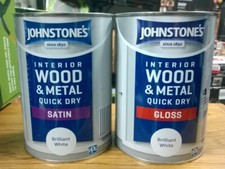 JohnStone's Interior Wood & Metal Quick Dry Paint (Brilliant White)