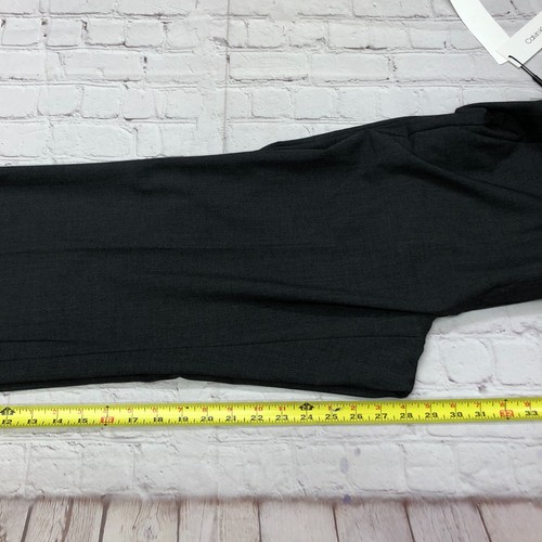 NWT Calvin Klein Women Classic Fit Dress Pants Size 14 Petite 14P Gray M151 -16 - Picture 6 of 19