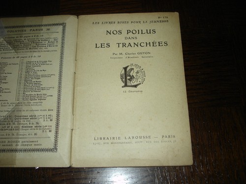 NOS POILUS DANS LES TRANCHEES - C Guyon - Patriotisme - Livres roses jeunesse - Picture 2 of 5
