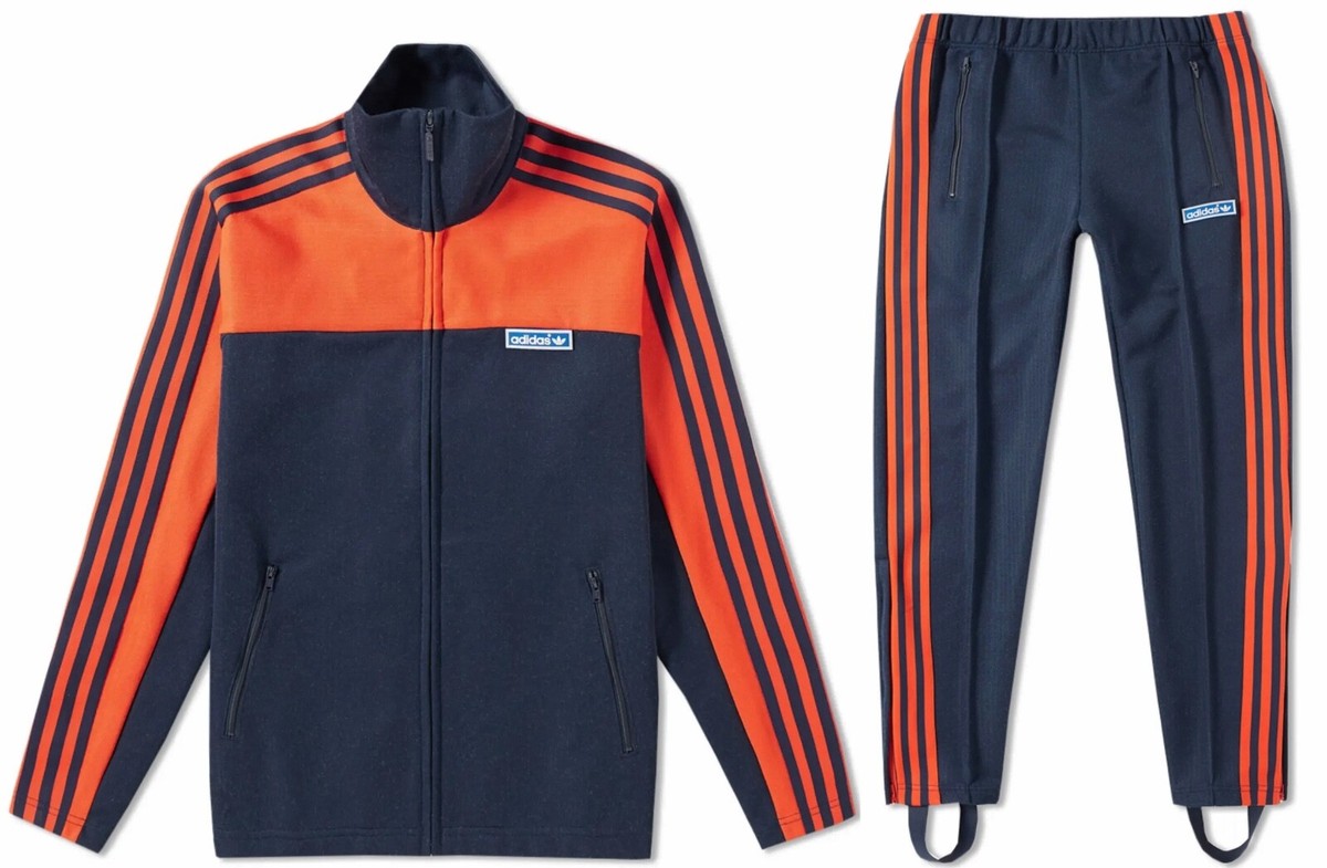 Adidas Original Japan Orange Blue Beckenbauer Tracksuit Men