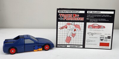 Transformers G1 PUNCH-COUNTERPUNCH DOUBLE SPY 1987 w/ Instruction Booklet Hasbro