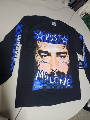 Post Malone x NTWRK x Dallas Cowboys Long sleeve T shirt Size EXTRA Large NEW