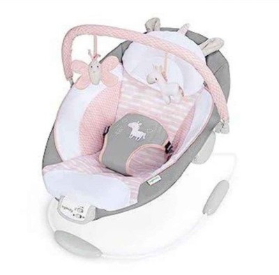 Soothing Baby Bouncer Infant Seat with Vibrations, Toy Bar & Sounds, 0-6 Month