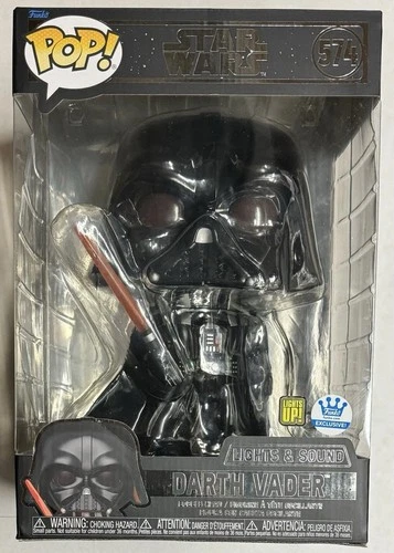 Funko Pop! Jumbo 10" Lights and Sounds Darth Vader Star Wars New