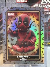 2025 Topps Chrome Marvel BABYPOOL Brown Paw Print Parallel /75 Deadpool