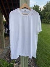 Vtg 90s Jockey White T Shirt XL USA Made Blank Used