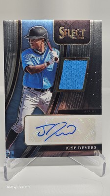 2022 Panini Select # SM-JD Jose Devers Auto Swatch /299 Braves Mint!