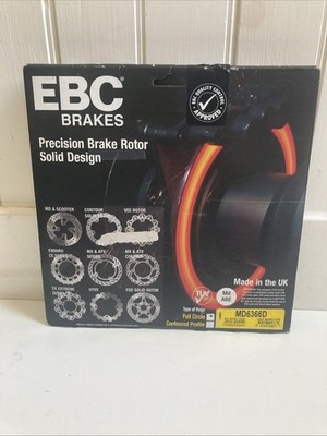 EBC Brakes Precision Brake Rotor Solid Design Full Circle MD6366D Made In UK