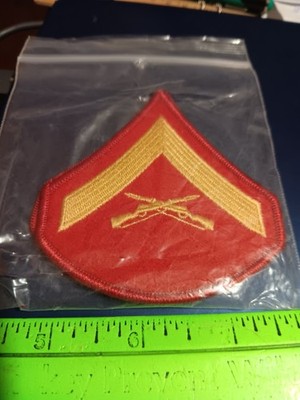 USMC Marines FEMALE Lance Corporal LCPL Chevron set for Dress Blues (26-644)