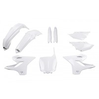 Ufo Plast Plastik-Kit Full-Kit Weiß, Yamaha YZ 125 15-21, YZ 250 15-21