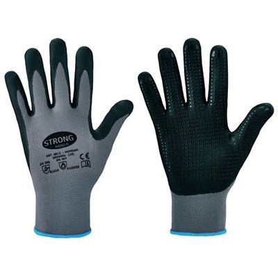 STRONGHAND  HANDAN 0613 Handschuhe Micro-Nitrilschaum Nitrilnoppen (VE= 12 Paar)