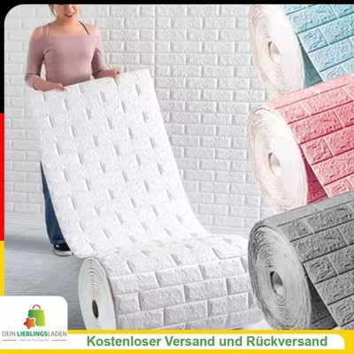 3D Ziegeloptik Tapete selbstklebend XPE Wandpaneele wasserdicht Schaum DIY