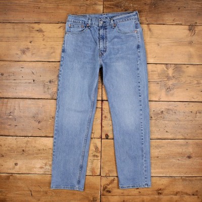 Levis 505 Jeans 32x30 Herren Blau Regular Straight Stonewash Red Tab Denim