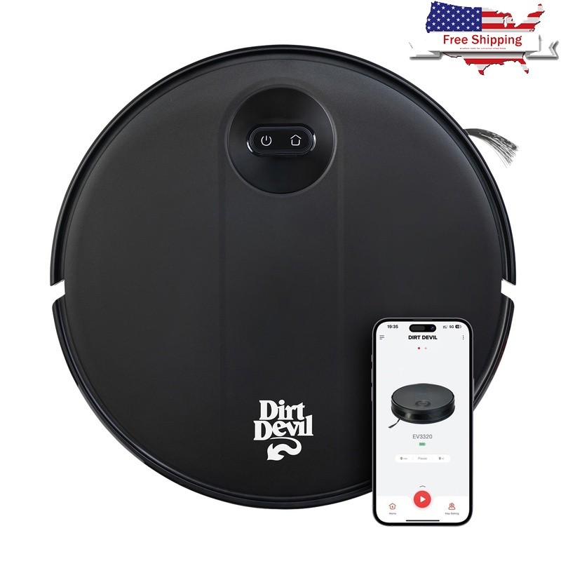 Robot Vacuum Cleaner Wi-Fi Control Pet Hair Gyro Navigation Auto Docking New-image