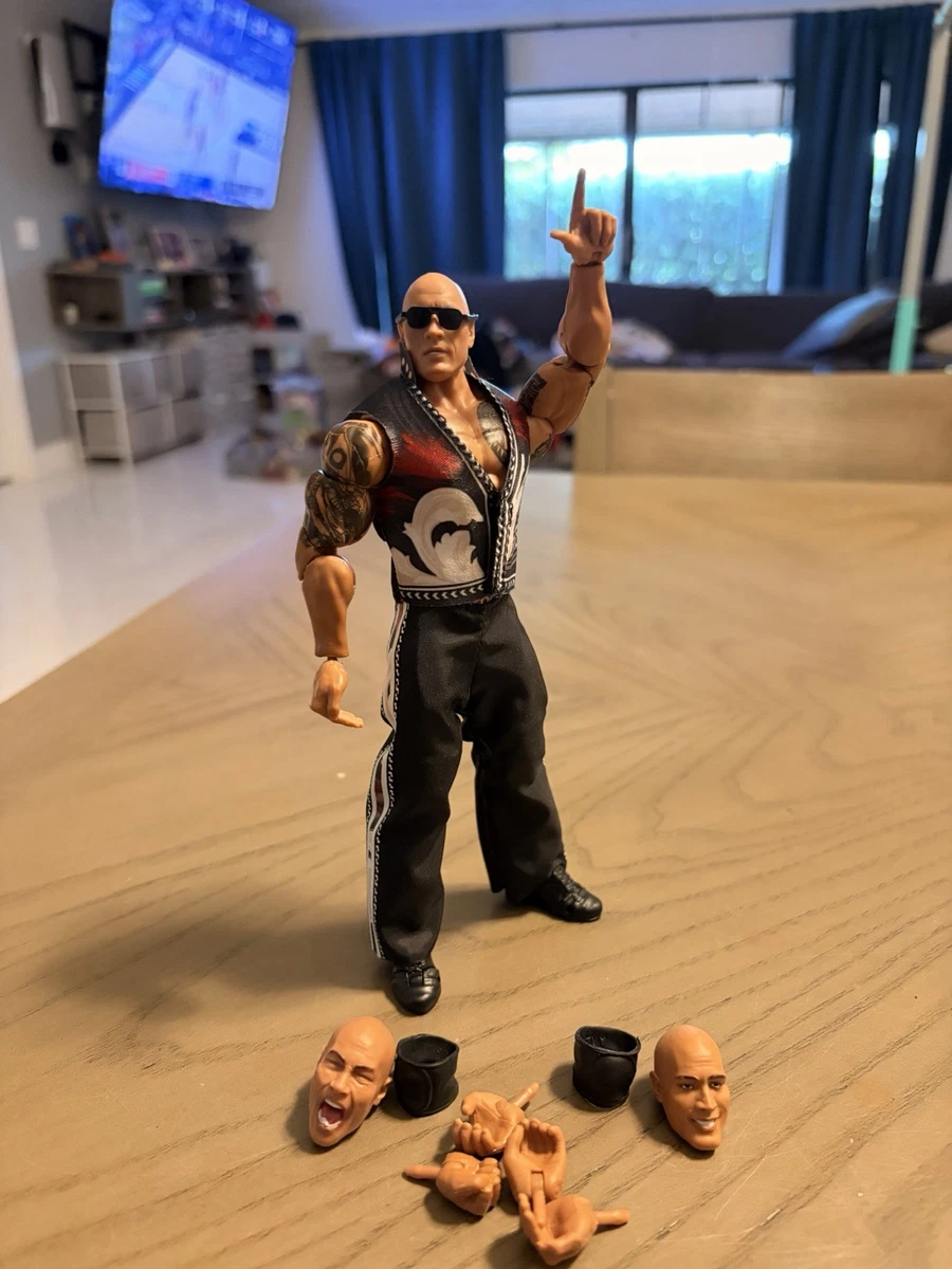 WWE ザ・ロック マテル エリート フィギュア ロッキージョンソン 3体