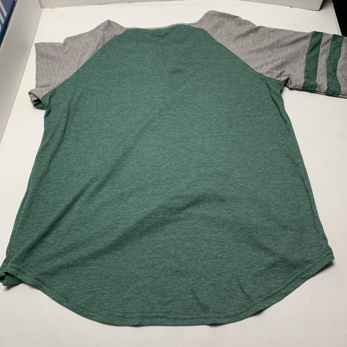 Yidarton Womens Green Raglan T-Shirt Short Sleeve Scoop Neck NWT Size 2XL - 第 5/5 張圖片
