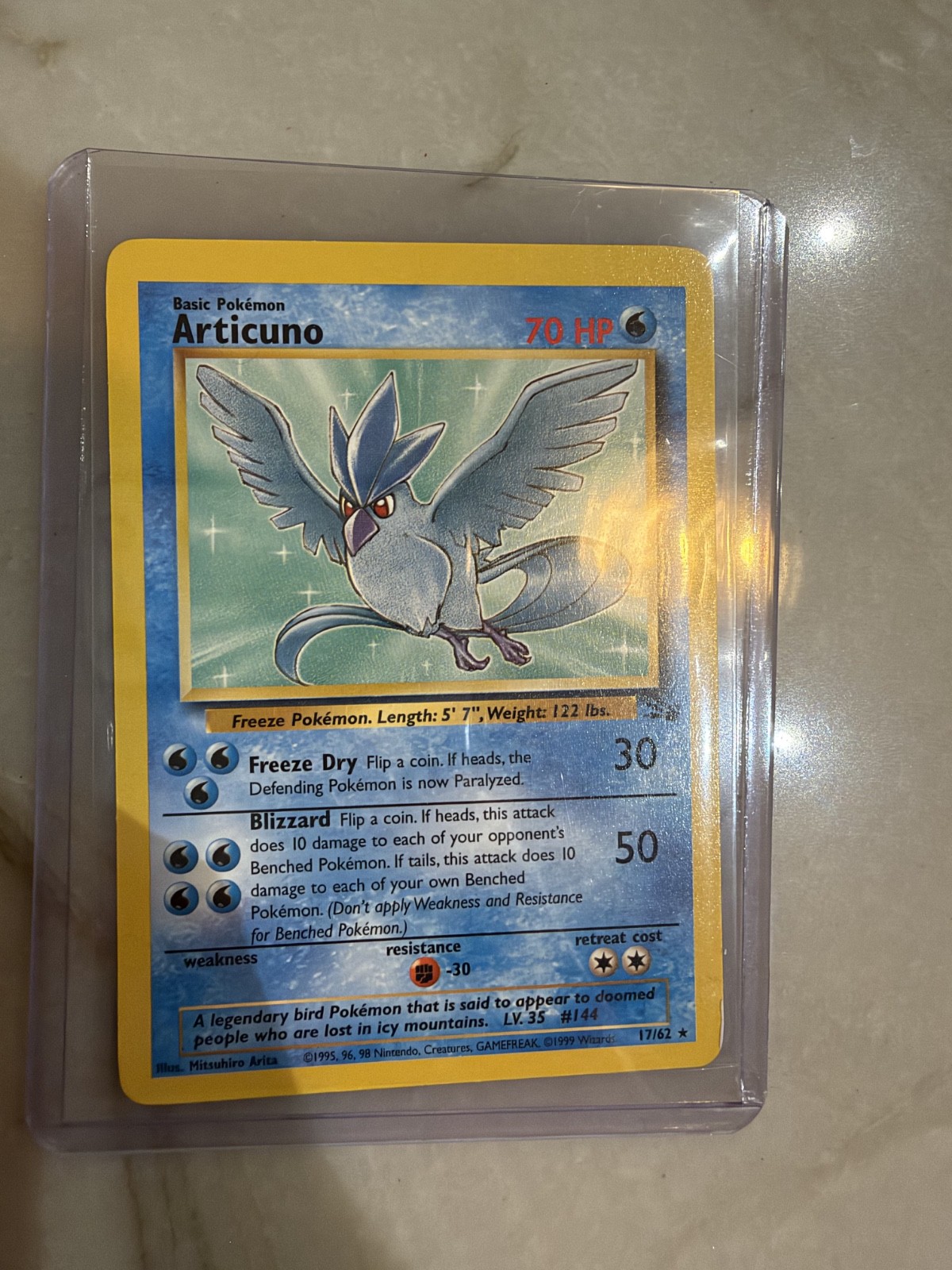 Articuno 17/62 Fossil Regular