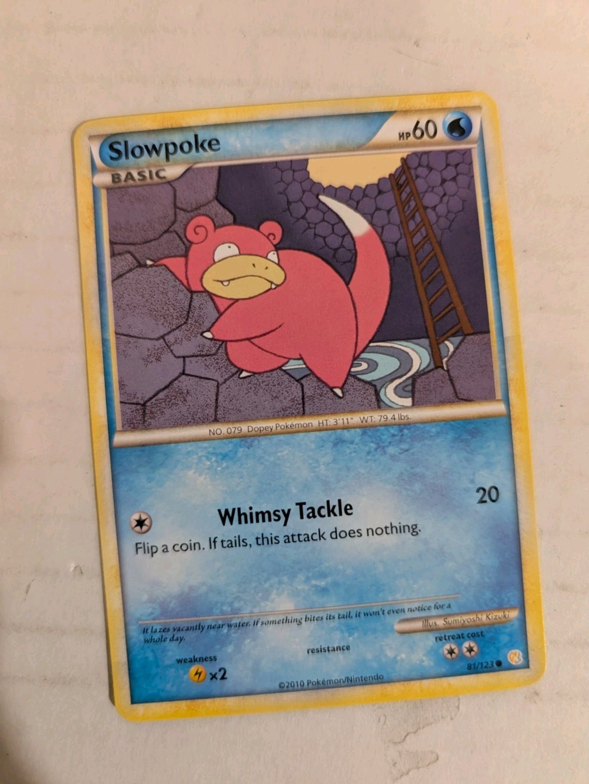 Slowpoke Common HeartGold SoulSilver 81/123 NM