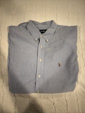 Ralph Lauren Men s Dress Shirt 17.5-34 Yarmouth Cotton Oxford Button Down Shirt