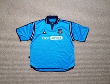 Manchester City 2002-2003 Home Vintage Football Soccer Jersey Shirt Le Coq sz XL