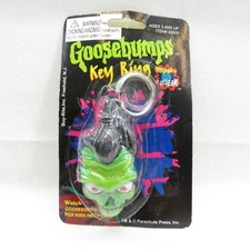 Vintage Parachute Press Goosebumps Collectible Figure Key Ring Shrunken Head