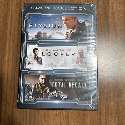 A1 - New Elysium / Looper / Total Recall (DVD, 2012) 3 Movie Pack NEW SEALED