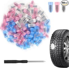 100PCS Screw Tire Plugs Kits with Screwdriver 3 Sizes Screw in Tires Plugs Self