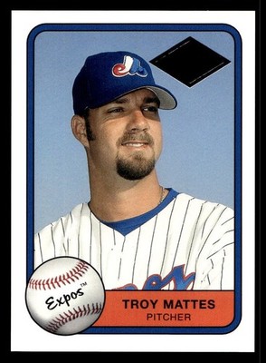 2001 FLEER PLATINUM EDITION FOIL PARALLEL #598 TROY MATTES EXPOS ROOKIE SP #/21