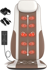 Shiatsu Back Massager with Heat, Massage Chair Pad with Deep Tissue Kneading, Se
