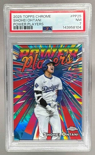 EL.217 Shohei Ohtani 2025 Topps Chrome #PP-25 Power Players PSA 7