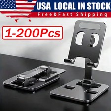 Universal Adjustable Metal Desk Tabletop Phone iPad Tablet Stand Foldable Lot