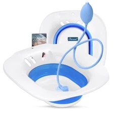 Yoni steam Tub | Sitz Bath Seat Kit with Hand Flusher | Vaginal Steam Stool