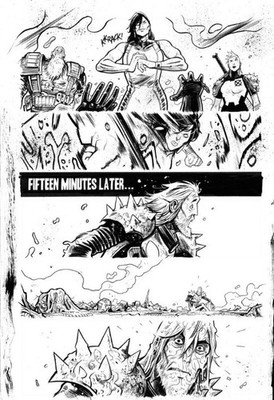 COSMIC GHOST RIDER (2018) # 3 P 17 DYLAN BURNETT, DONNY CATES Original Art Cable