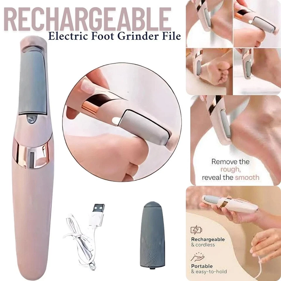 2025 Rechargeable Electric Foot Grinder File Pedicure Machine Dead Skin Remover - Image 4 of 4